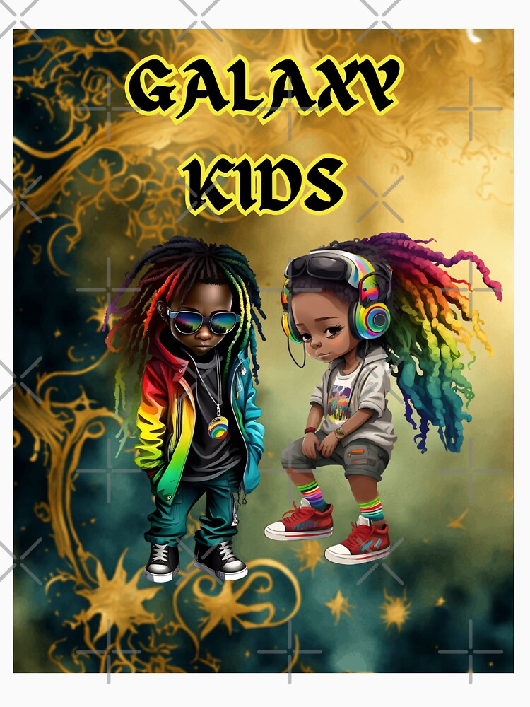Colorful Galaxy Black Kids Collection I by AGillis691