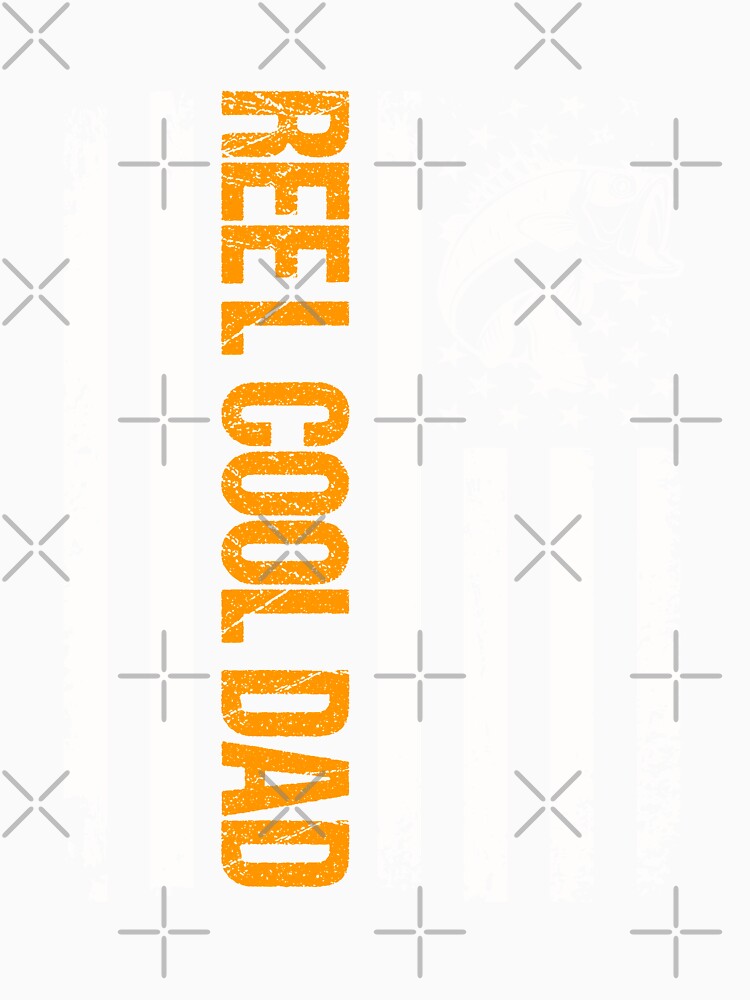Fishing Real Cool Dad USA Flag Graphic Design by tantann
