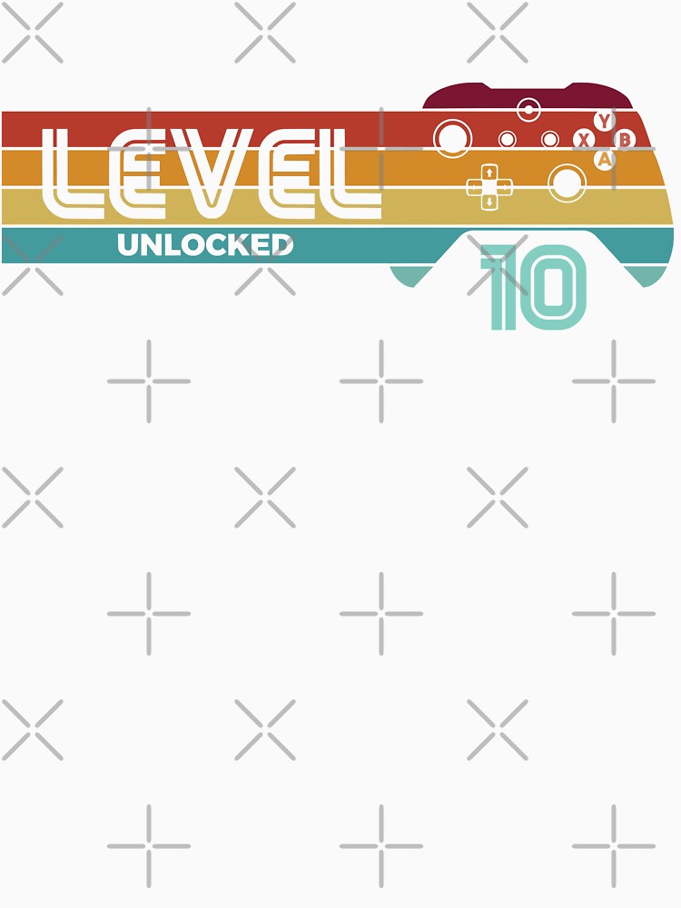 Level 10 Unlocked, Funny Video Gamer 10th Birthday Gamer by Kenza-Store