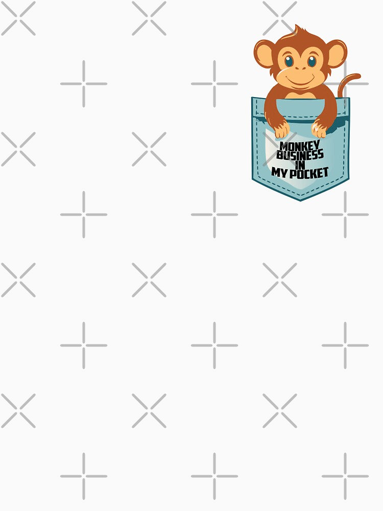Monkey Business in My Pocket – Cute Funny T-Shirt by Changing Room