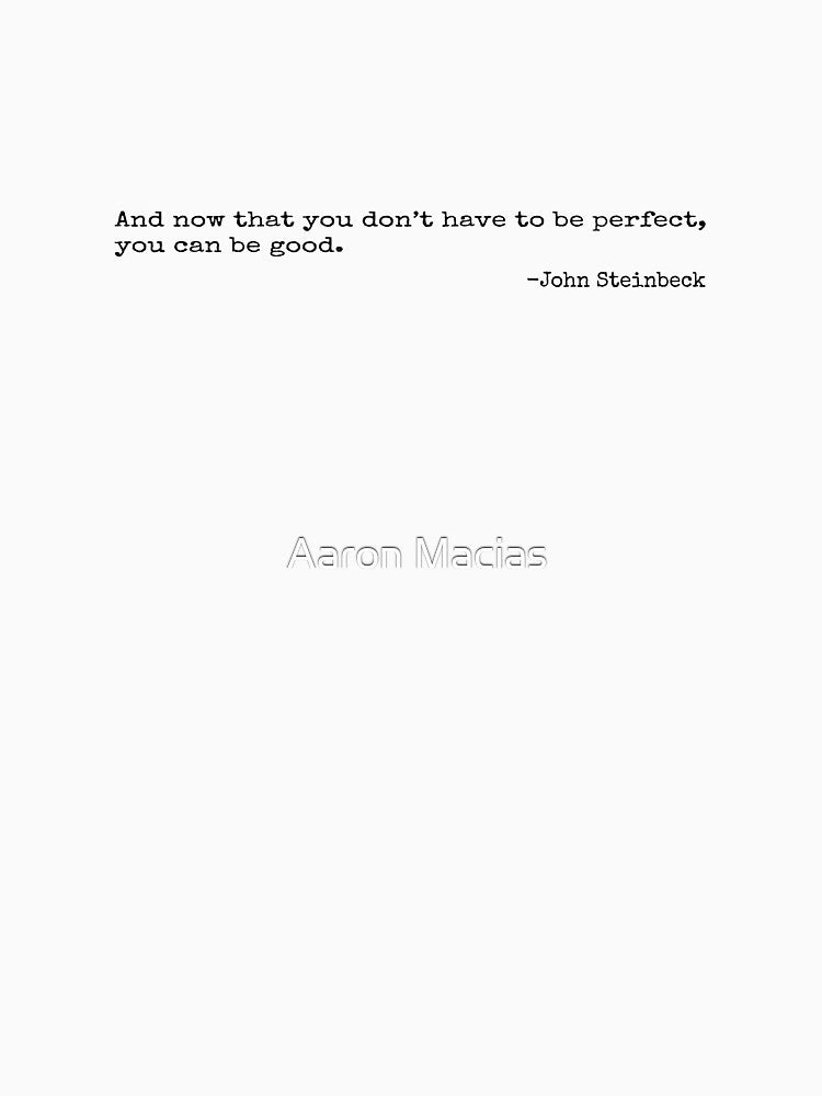 Perfectionism Quote - Sticker by Aaron Macias