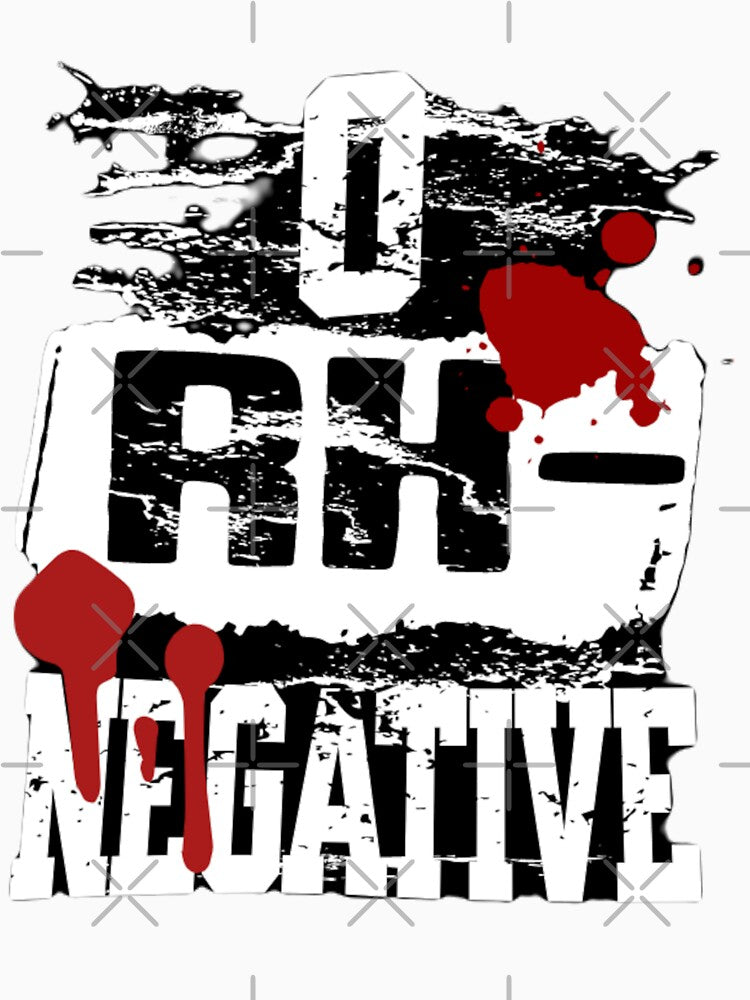 0 RH- Blood Type Negative no background by TakiArutr79