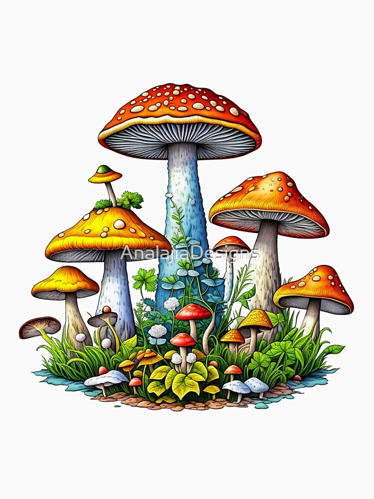 Mushroom City by AnalajiaDesigns