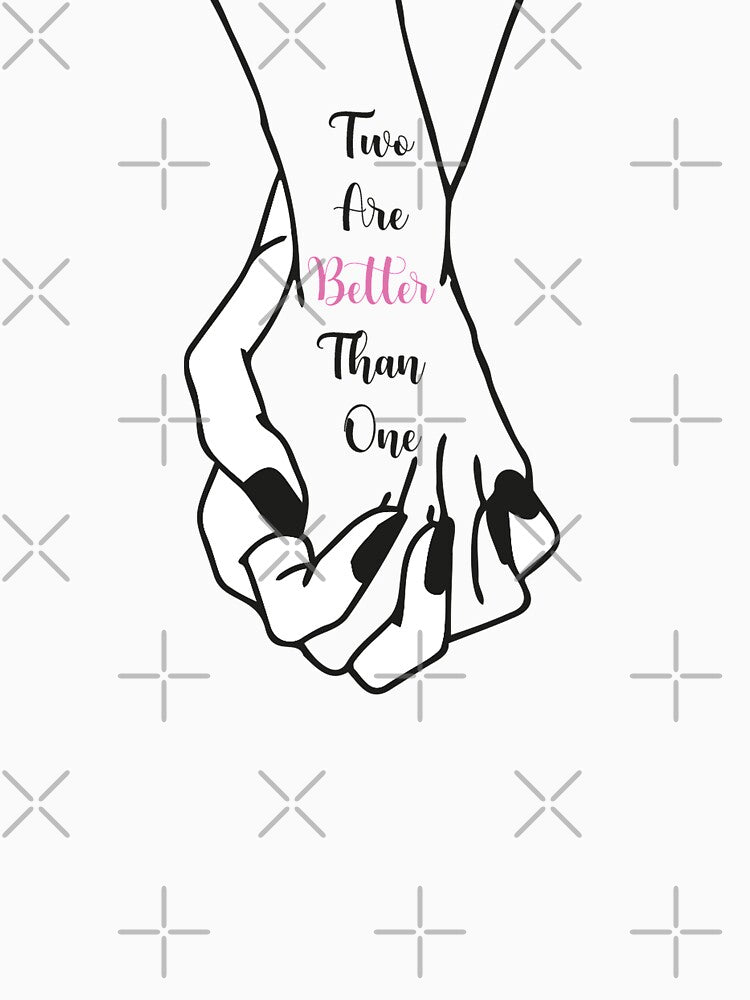 Two are better than one t-shirt lovers by boujidi