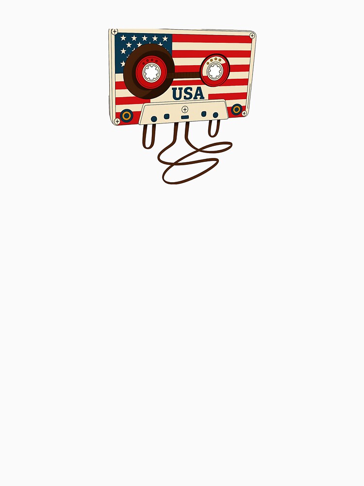 USA Cassette Tape Small Print by UKTapeHead