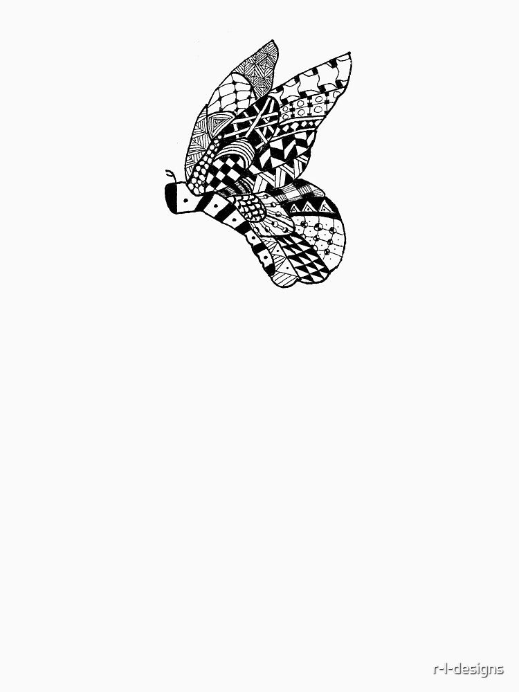 Butterfly Ink Art by r-l-designs