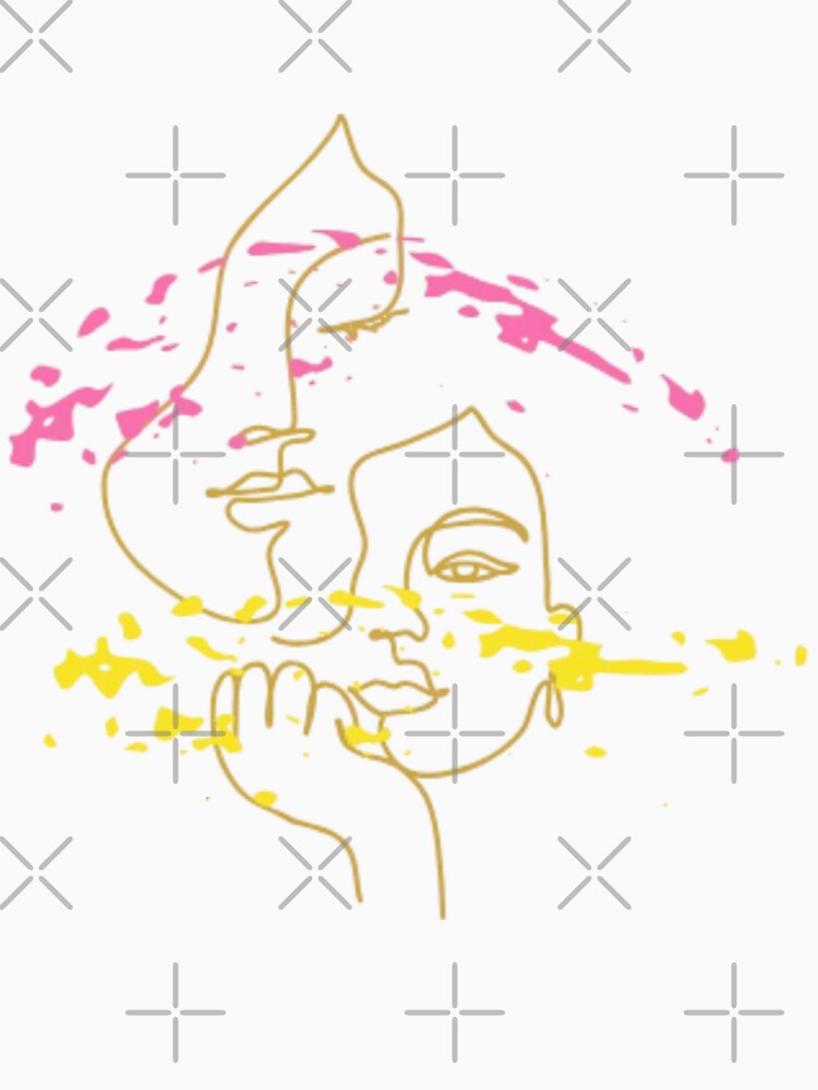 :“Silent Faces – Speaking Feelings | Minimal Line Art” by My_designs_2025