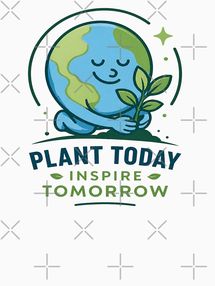 Plant Today Inspire Tomorrow Earth Day by LayercraftArt