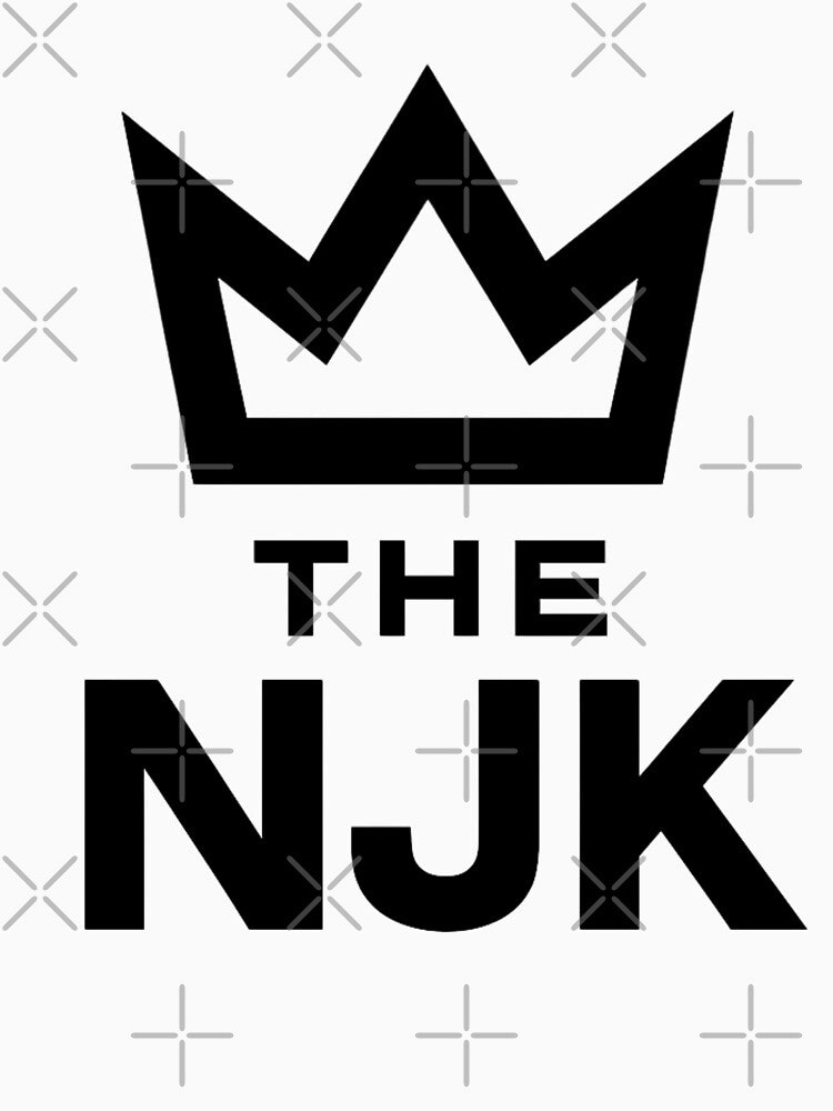THE NJK T-shirt – Minimalist Crown Logo – Authentic Streetwear by VIBE CRAFT STUDIO
