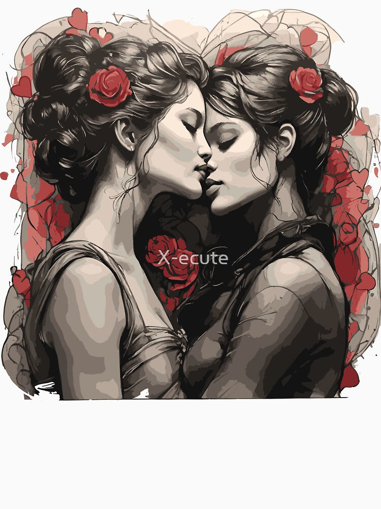Valentine's Day gift, gift for girlfriend, illustration, home decor by X-ecute