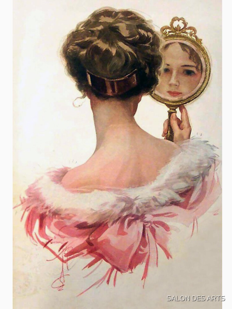 The Mirror (20th century) - Harrison Fisher by SALON DES ARTS