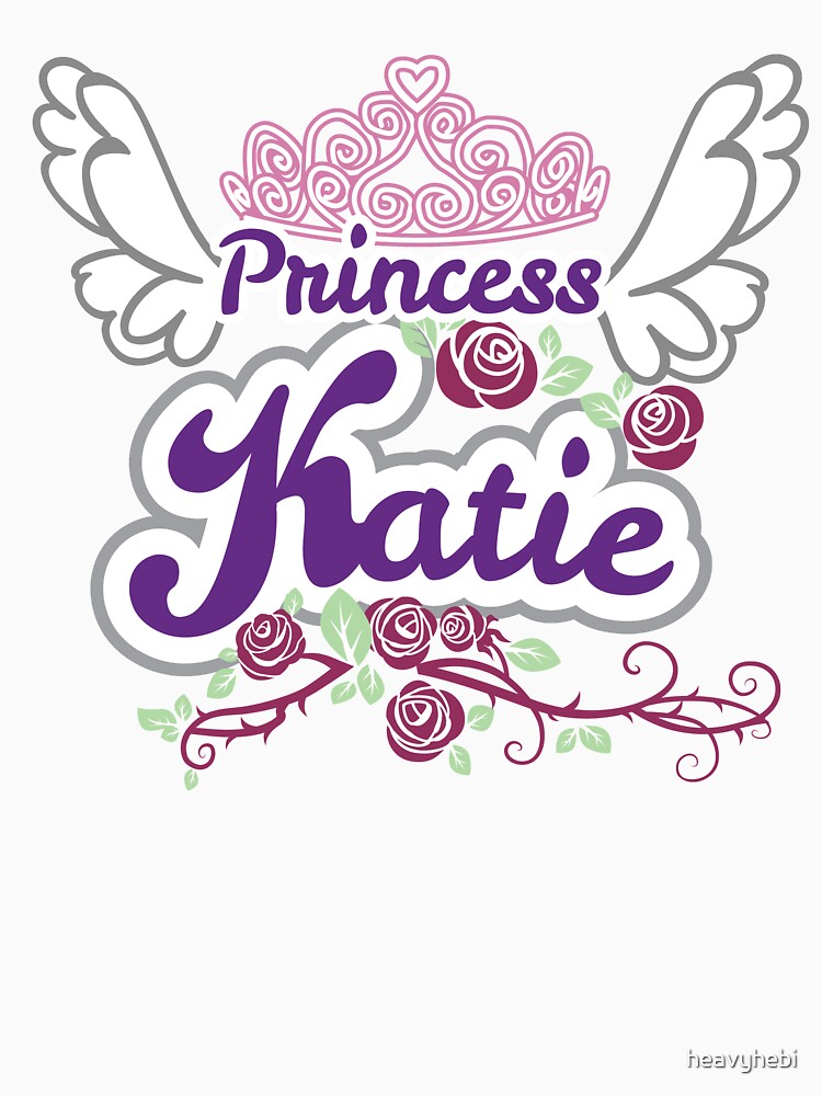 Princess Katie Personalized Name - Kids Princess Birthday Gift by heavyhebi
