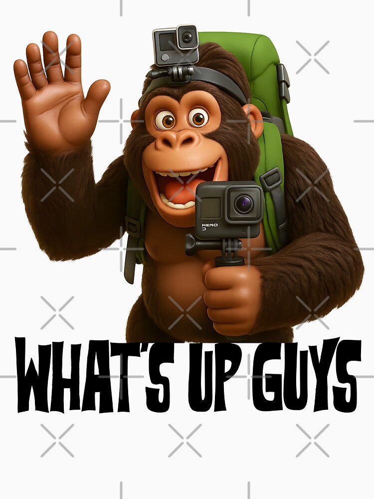 Viral Bigfoot Vlog Funny Cartoon by Frog Level Treasures