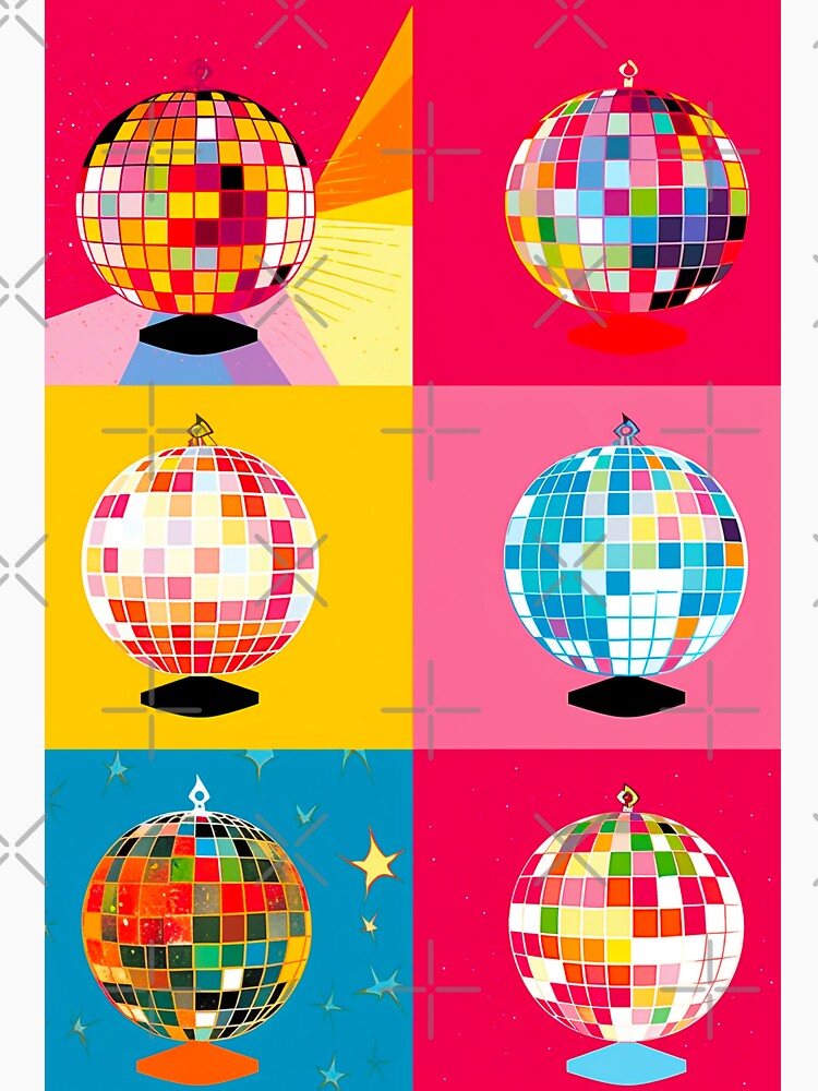 Mirrorball Magic - Retro Music & Disco Dance Floor Art by Cheeky Companions