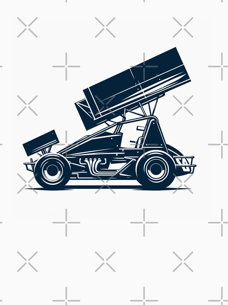 “Sprint Car Racing Illustration” by PrintoThink
