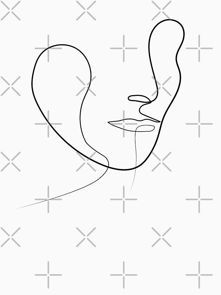 Abstract Face| One Line Artist | Minimal Art | One Line Art | Minimalist by One-Line-Artist