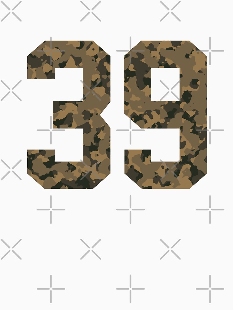 Army Camouflage Number 39 - Sports Numbers by NECHSTORE