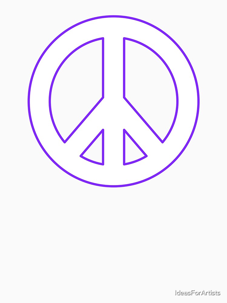 Peace Sign White by Inspirationmotivation