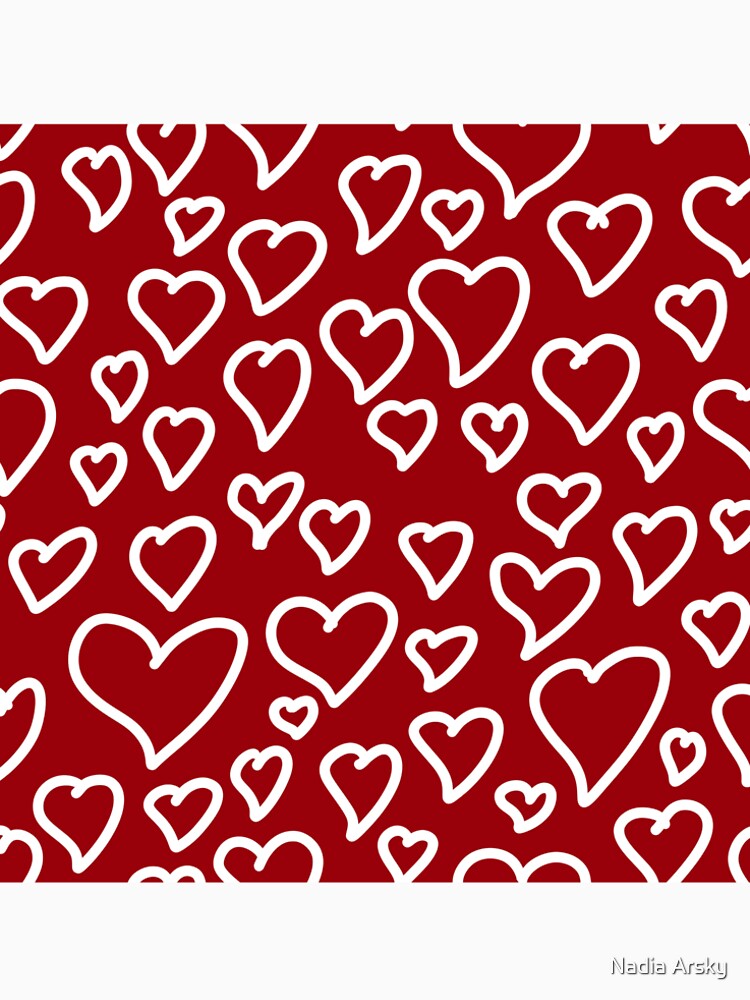 Hand drawn hearts by Nadia Arsky