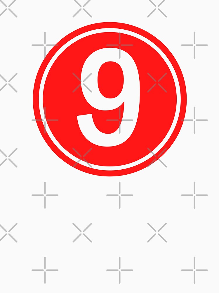 Big Red Dot Number 9 by NECHSTORE