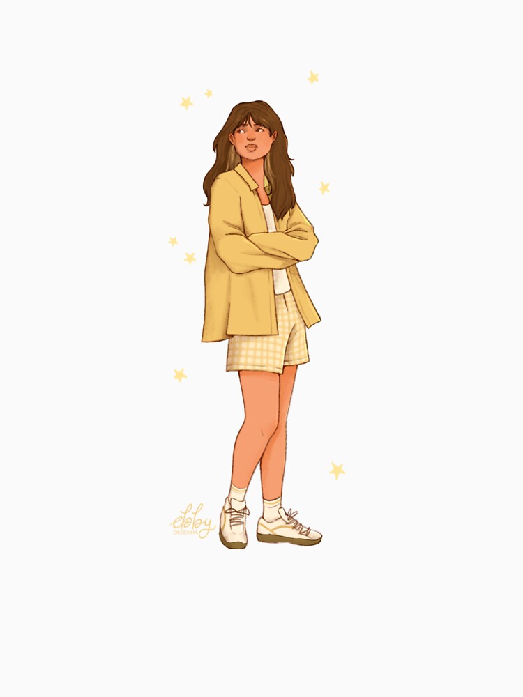 Yellow Fashion Girl by Ebby Desenha