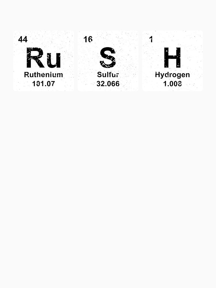 Rush Funny Periodic Table Elements Gift by RonaldDaughtry