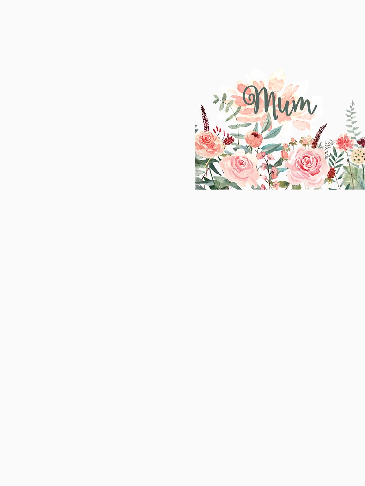 Mother's Day English Arabic floral watercolour gum leaf border by HalunaHappy