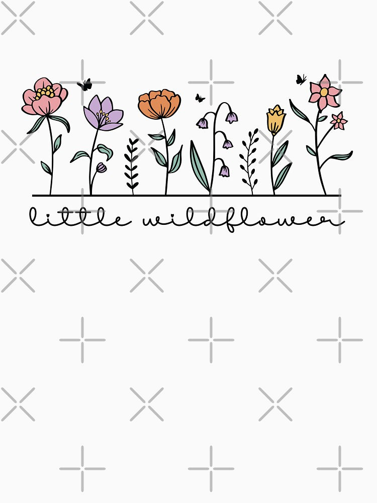 Little Wildflower Botanical Line Art by JoelFox165