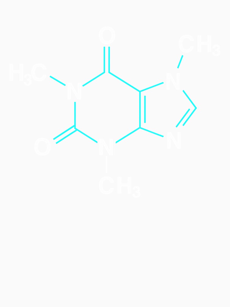 Caffeine Molecule Funny Coffee Chemistry by KendraHenke
