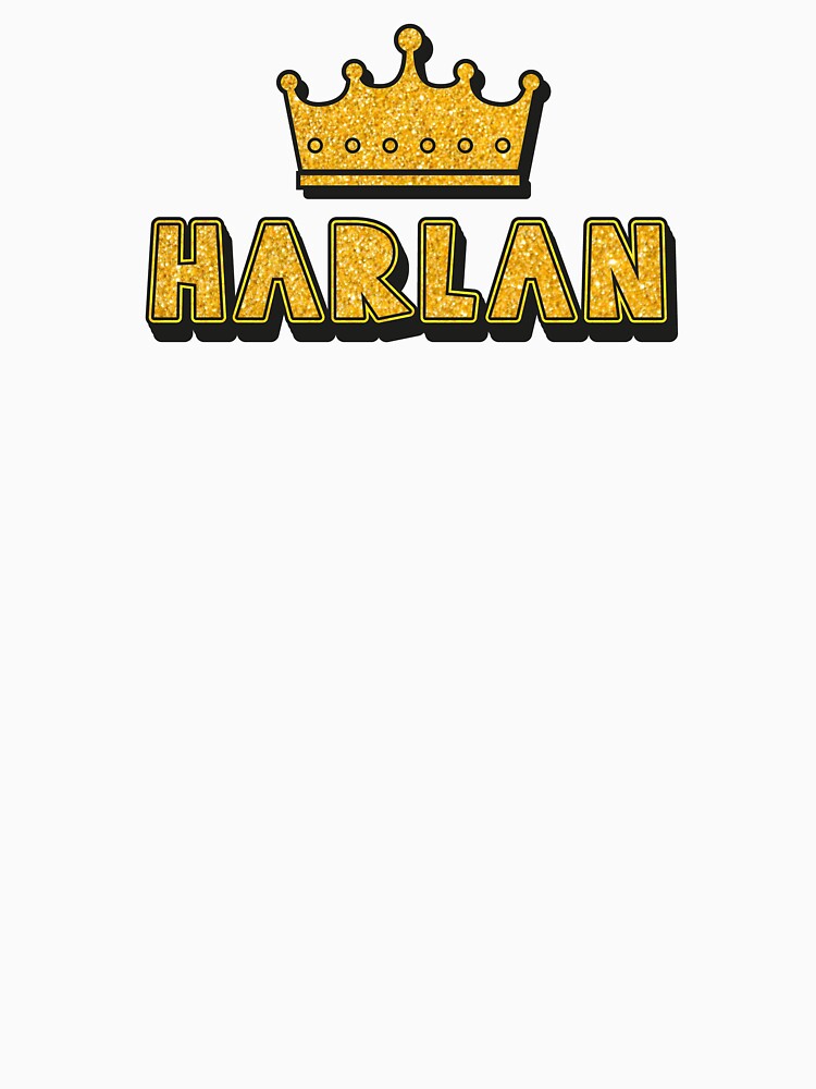 Harlan Personalized Name With Crown - Cool & Funny Custom Gift for Men and Boys by Oussinc