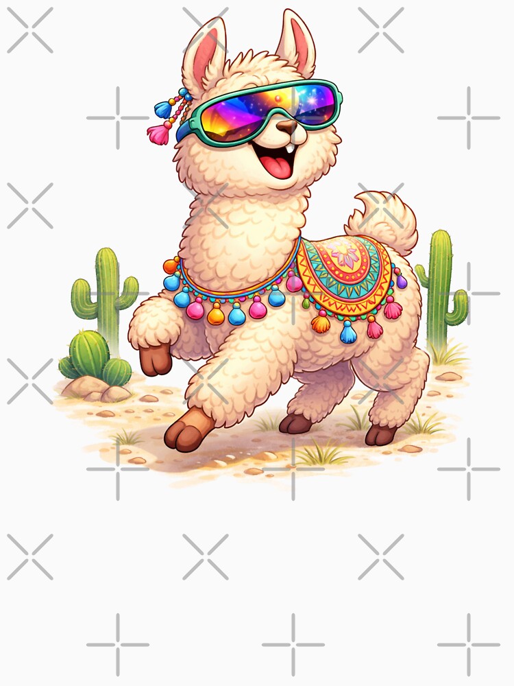 Lifestyle Aesthetic Cute Boho Llama by Cana Creations
