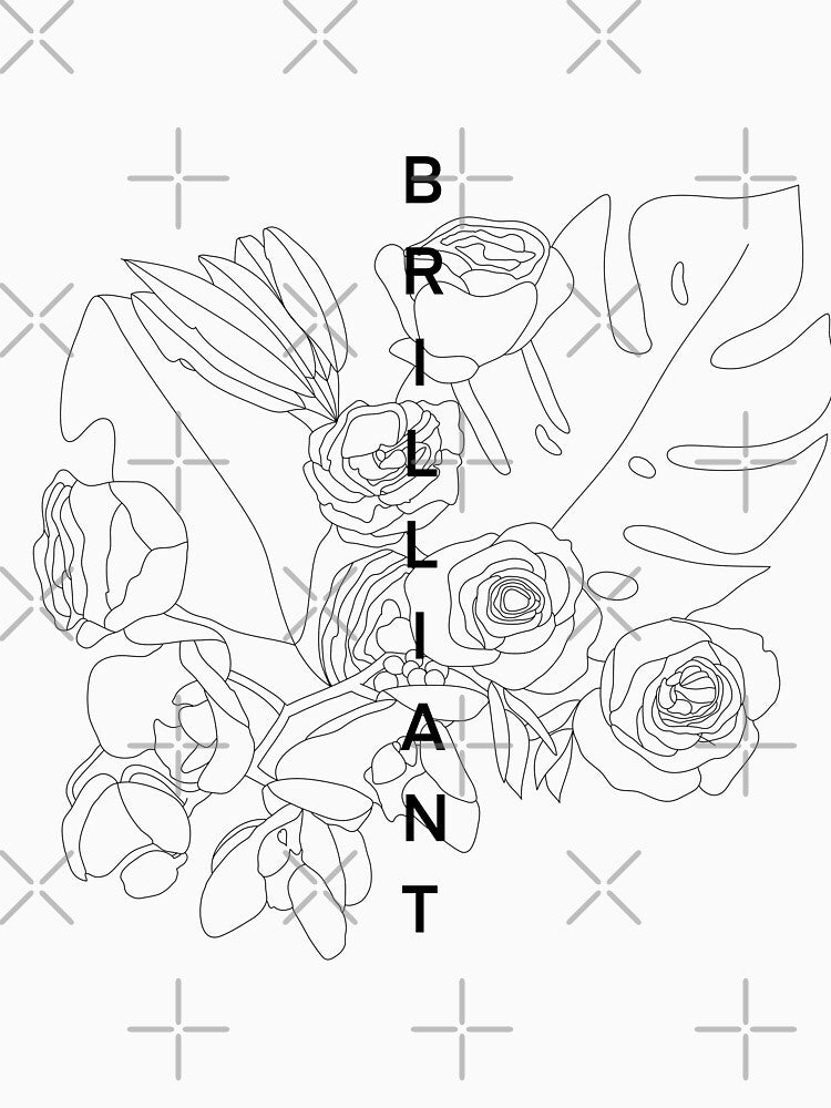 Brilliant Floral Line Art by wallflowerbee