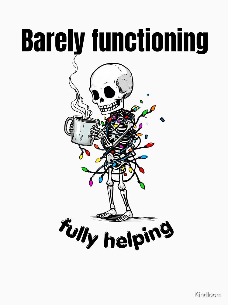 Christmas Skeleton Coffee – Funny Holiday Men’s Design by Kindloom