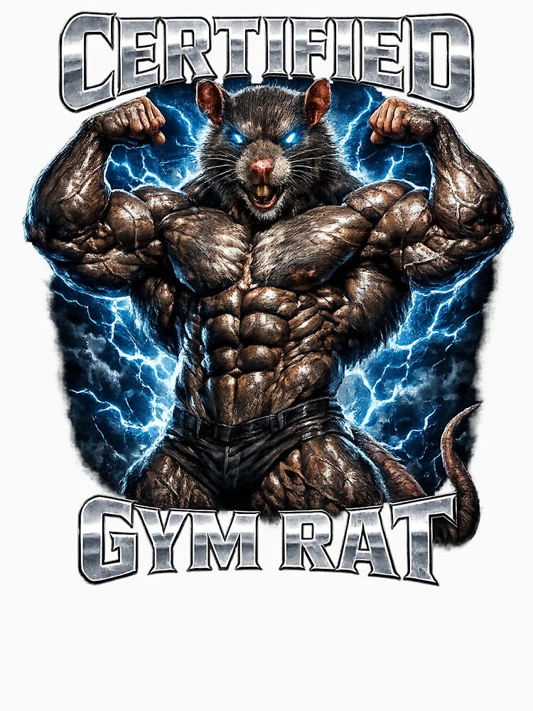 Certified Gym Rat Meme Shirt by Benjamstudio