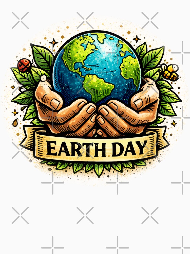 Earth Day Hands Holding the Planet – Protect Our Earth Design by Bure-NS