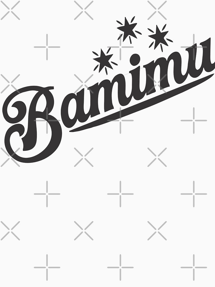 Bamimu Black Branded Logo Minimalist Streetwear Signature Mark by Bamimu Merch
