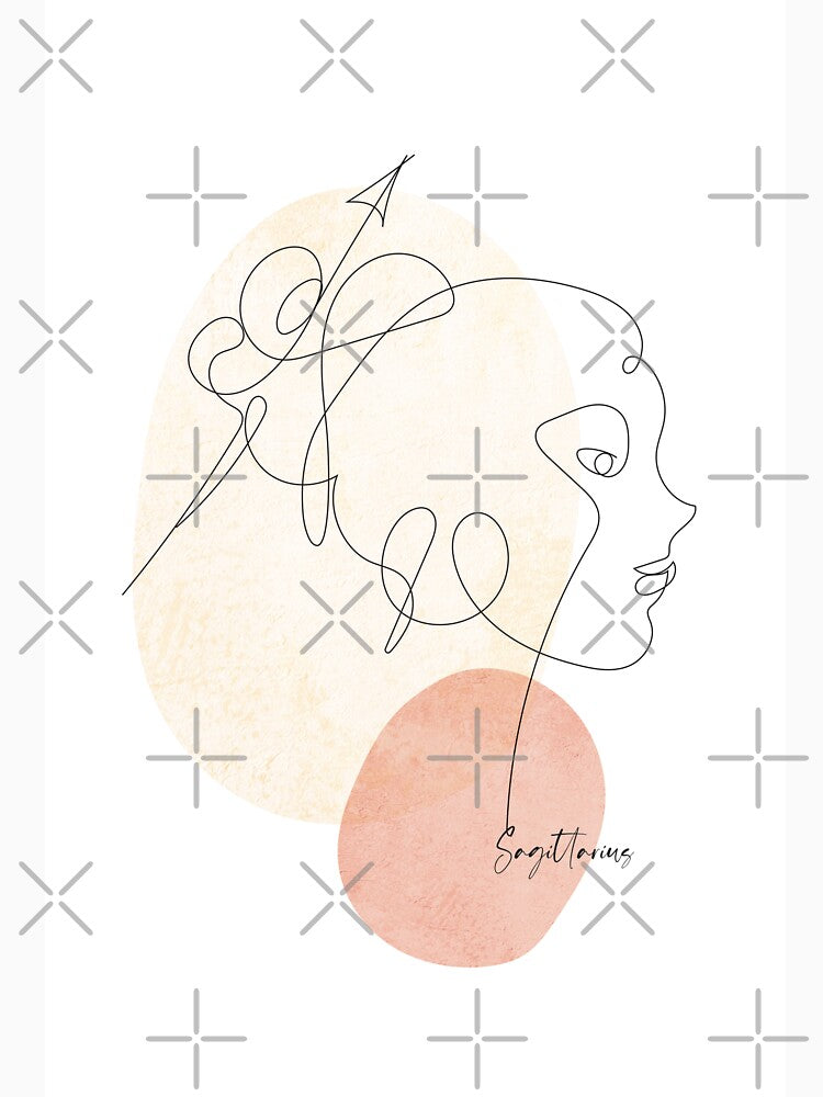 Zodiac Line Art by SurfolioPrints