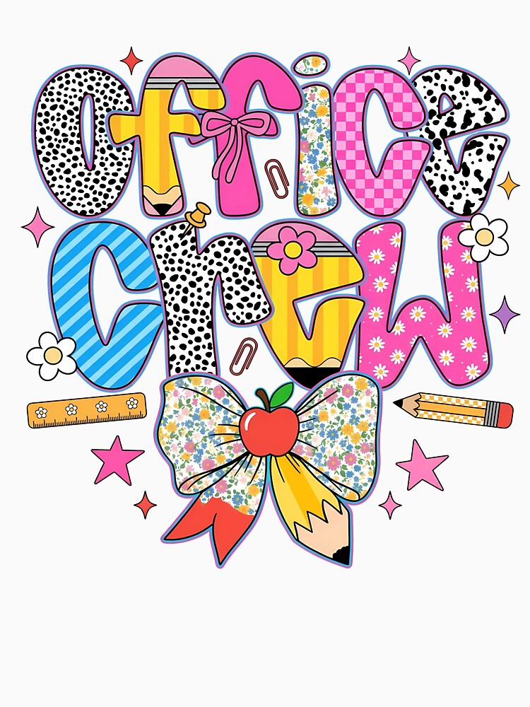 Cute First Day Of School Teacher Life Office Crew by KroghDs