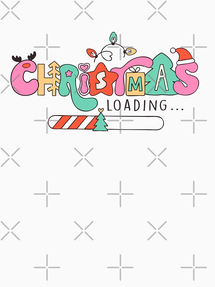 Christmas Loading Funny Holiday Design | Cute Festive Countdown Illustration by graphicnew