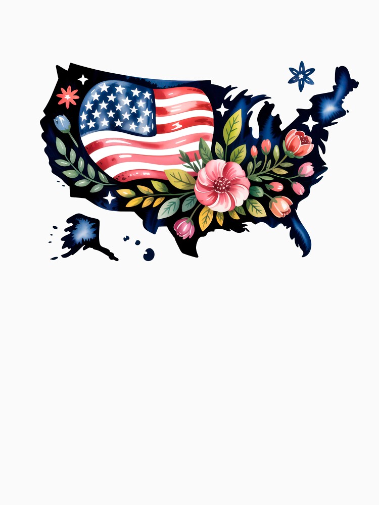 Silhouette of the USA by INVITOARTE