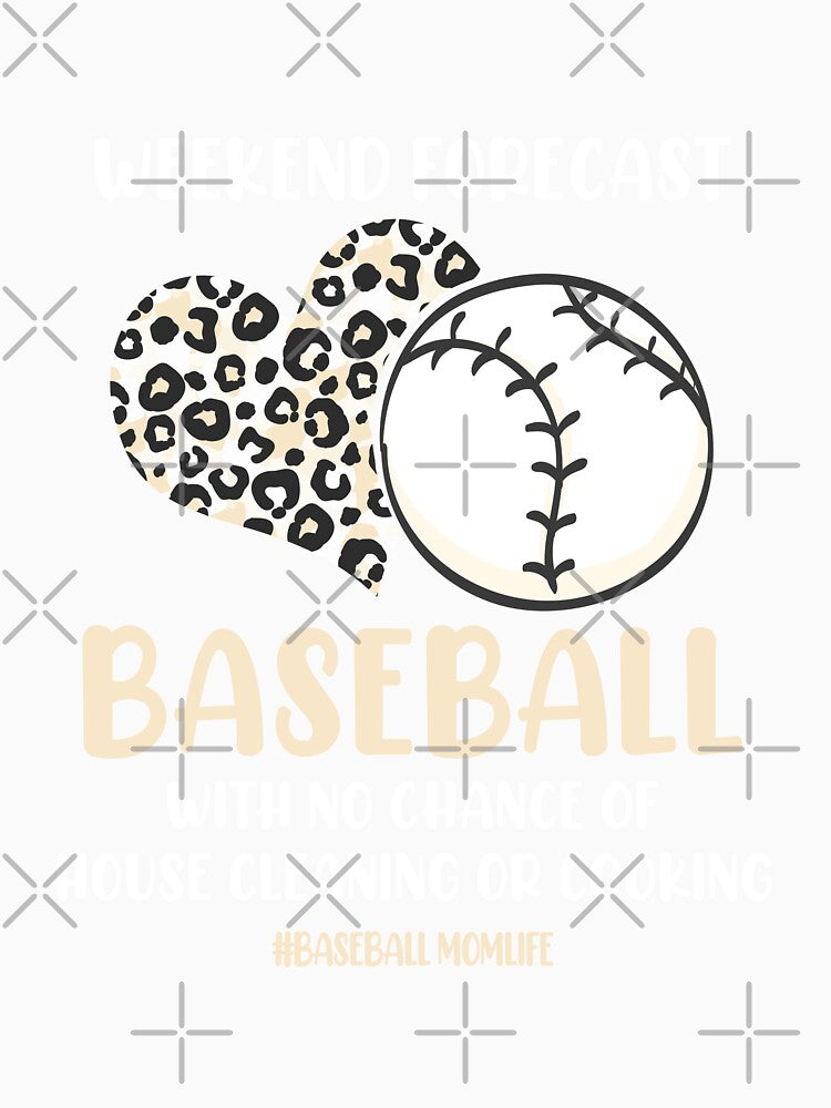 Weekend Forecast Baseball Mom Son Sports Lover Family Party Gift by TMelonShop
