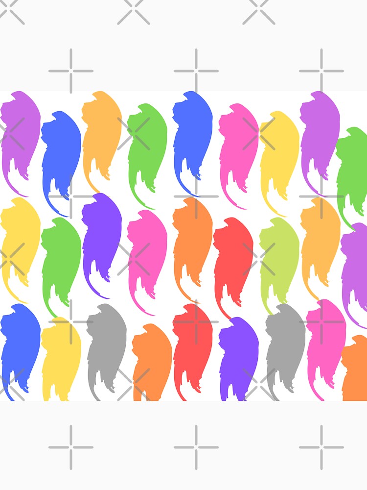 Colorful Lion Raibow Brushstrokes Purple Pink Green Blue Modern Stylish Design by conceptDVS