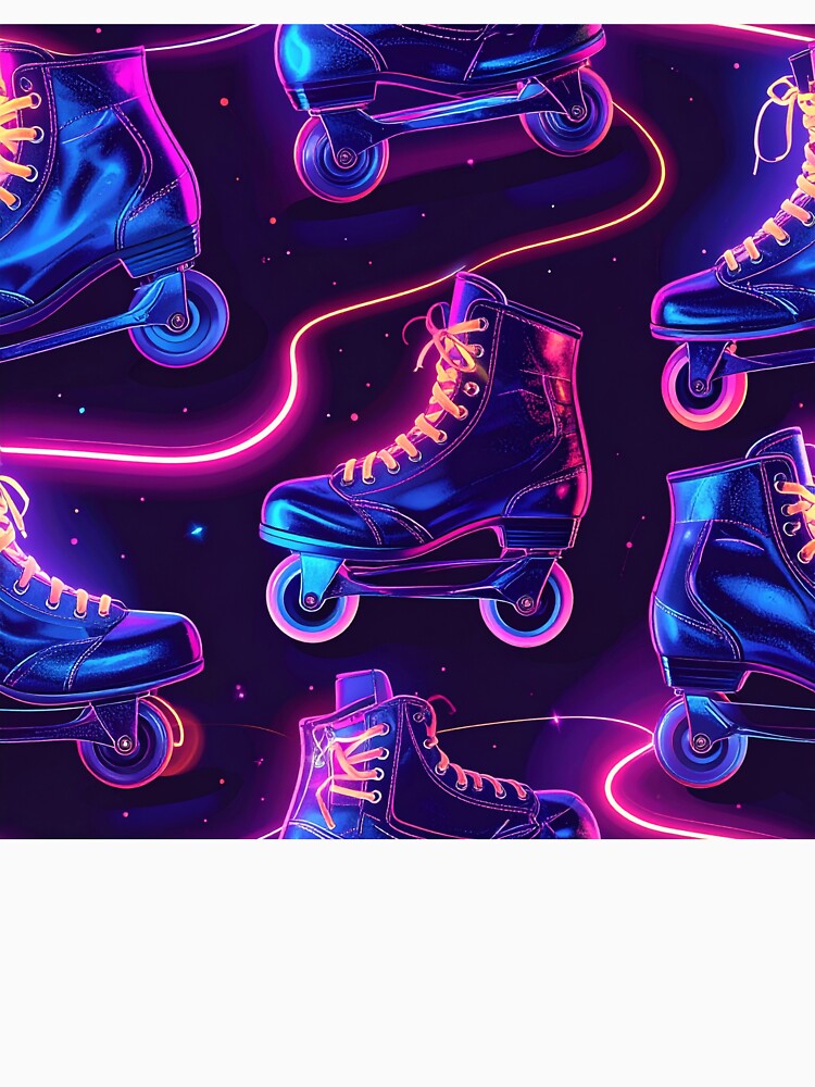 Neon Roller Disco Electric Vibes by essentialimage