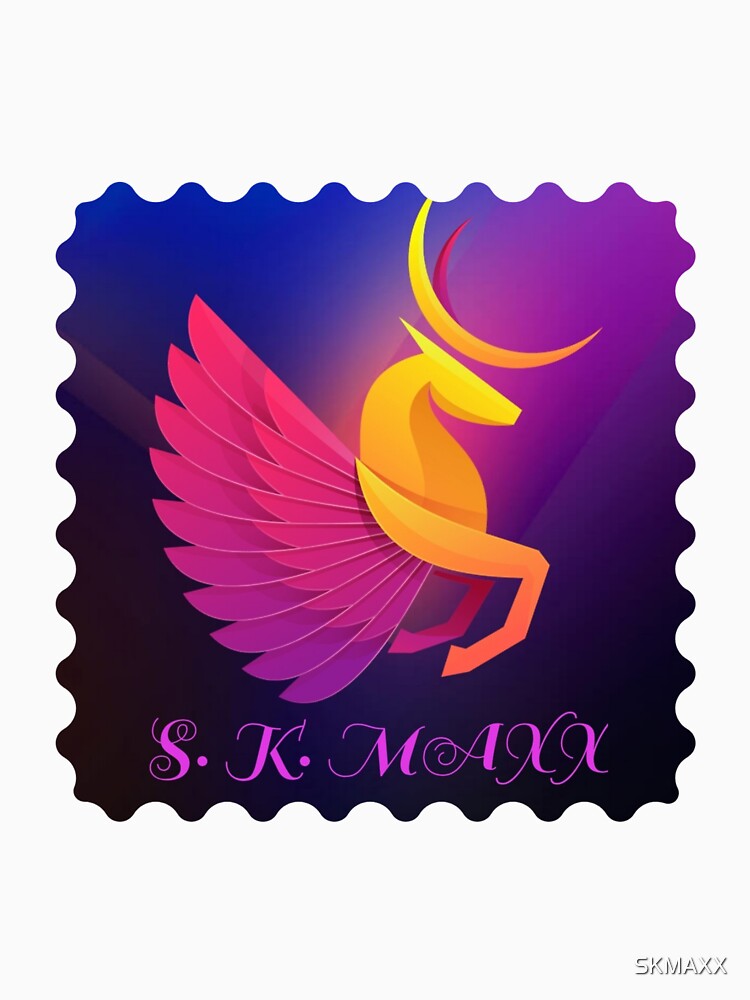 Artistic flying deer brand logo by SKMAXX