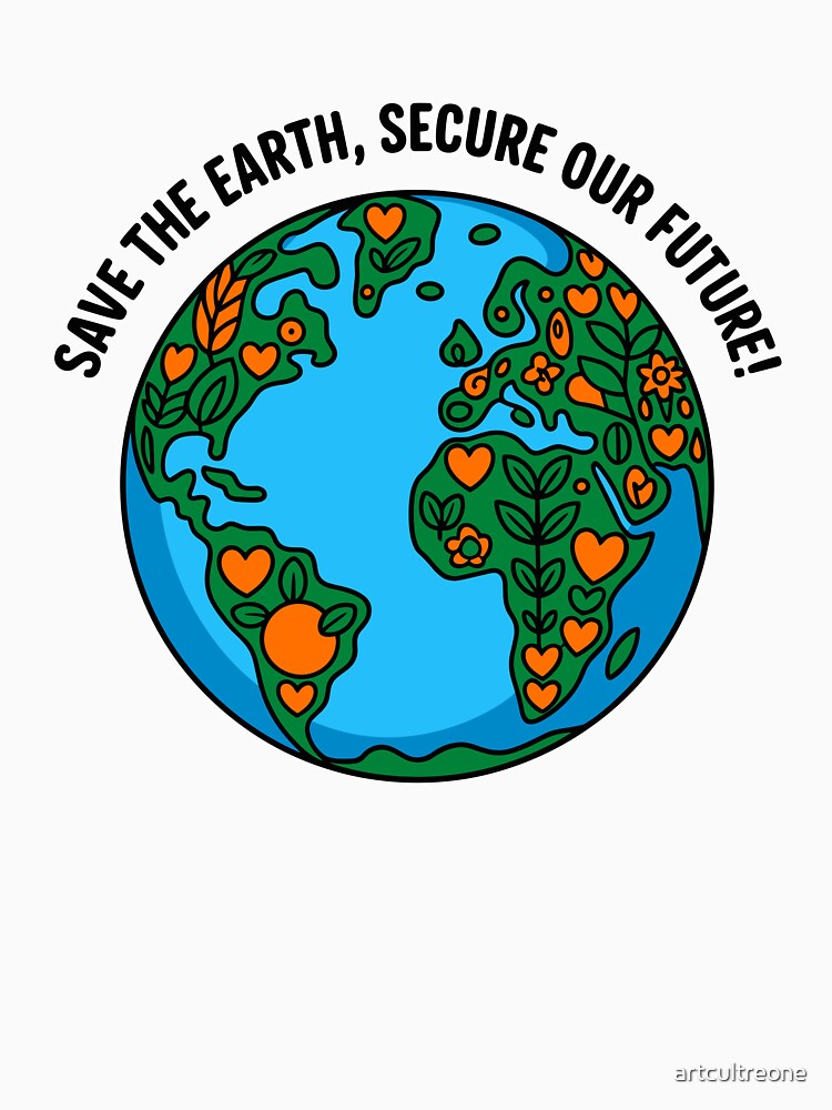 Save The Earth, Secure Our Future! Environmental Activist Planet Conservation by artcultreone