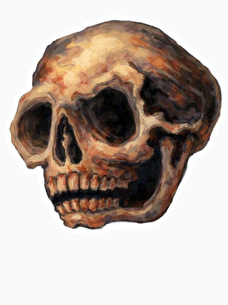 Painterly Skull by Lobo-Marunga