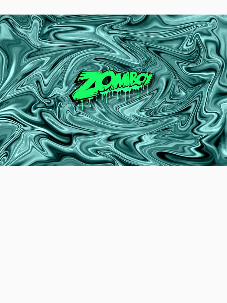 Zomboy Festival Flag Fanart Psychedelic Swirling Green Mist by FestDrip