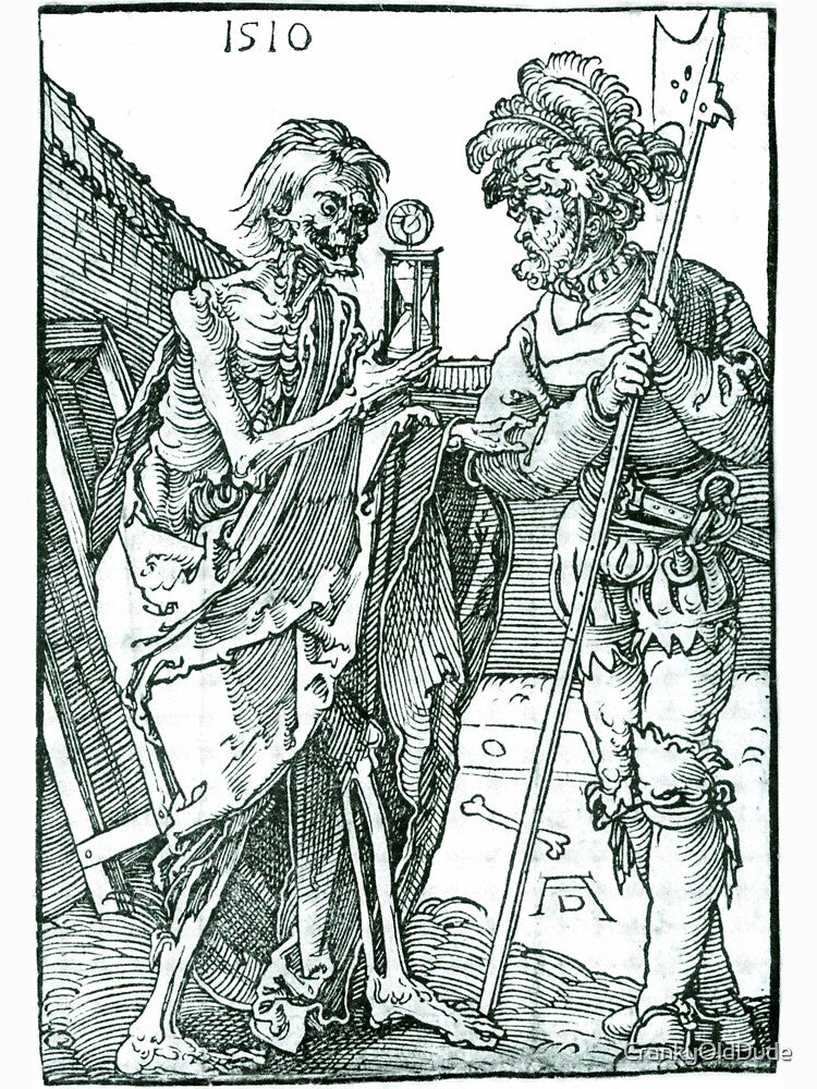 Death and the Landsknecht - Albrecht Durer - c1510 by CrankyOldDude