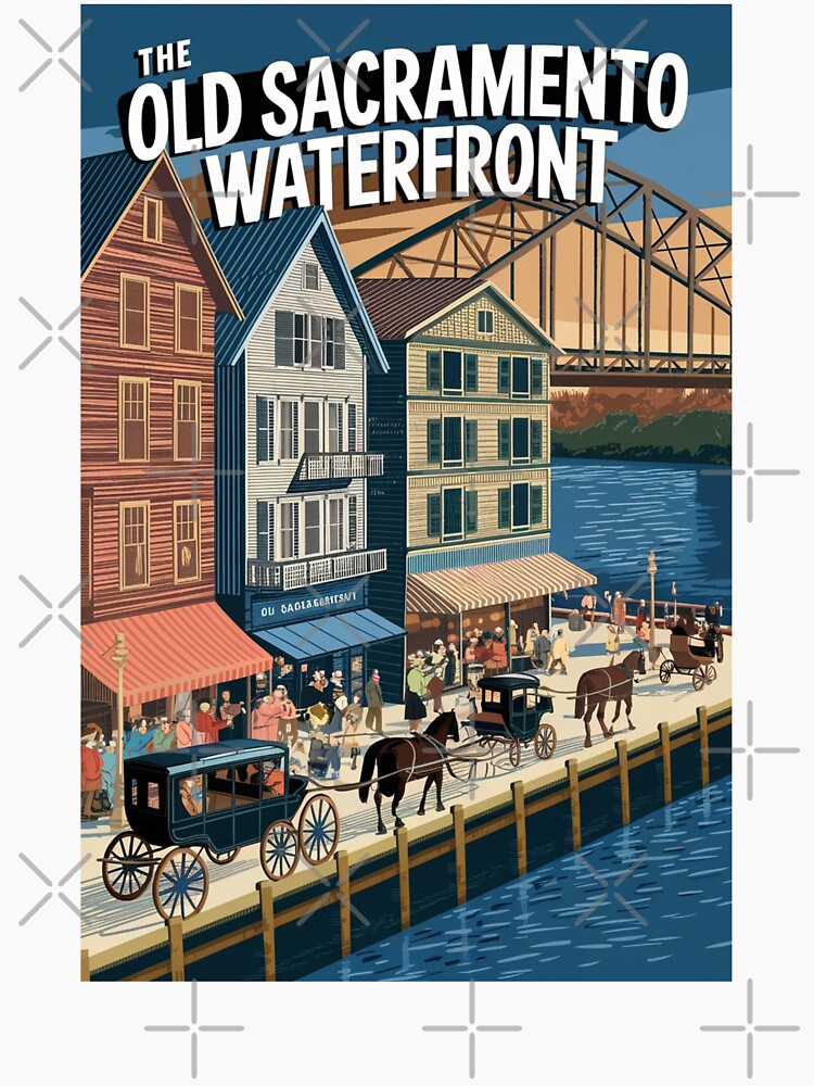Sacramento Vintage Travel Poster by TravelerRat