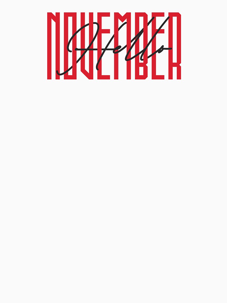 Hello november by FLATVAC STICKER